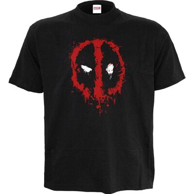 MARVEL DEADPOOL - SPLAT - T-shirt con stampa frontale Nera