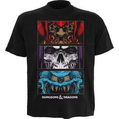 DUNGEONS AND DRAGONS - GUIDE - T-shirt con stampa frontale nera