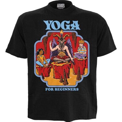 STEVEN RHODES - YOGA PER PRINCIPIANTI - T-shirt con stampa frontale nera