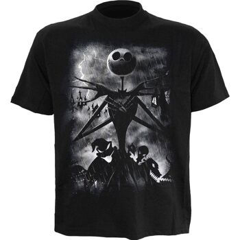 CAUCHEMAR AVANT NOËL - STORMY SKIES - T-shirt imprimé sur le devant Noir 1