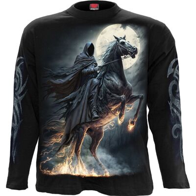 SHADOW RIDER - T-shirt a maniche lunghe Nera