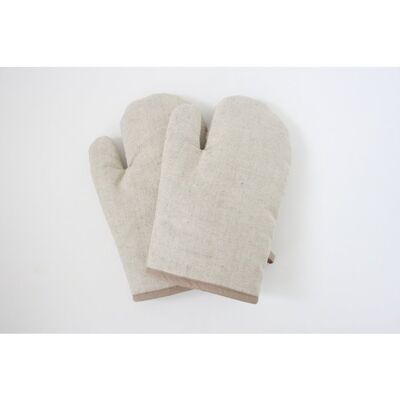 Guantes de cocina de algodón natural