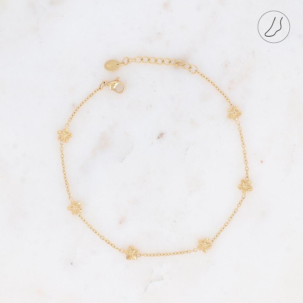 Fußkettchen - Hibiskusquasten