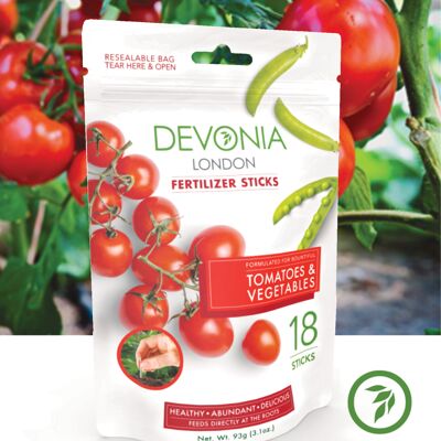 Fertilizante para plantas de tomate y hortalizas Alimento de liberación lenta Paquete de 18 barras