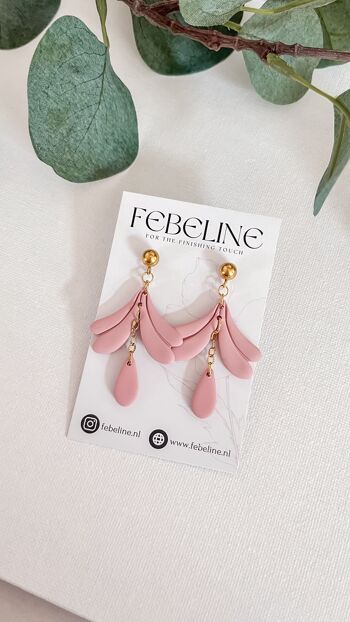 Boucles d'oreilles Nina - Faites à la main en pâte polymère 1