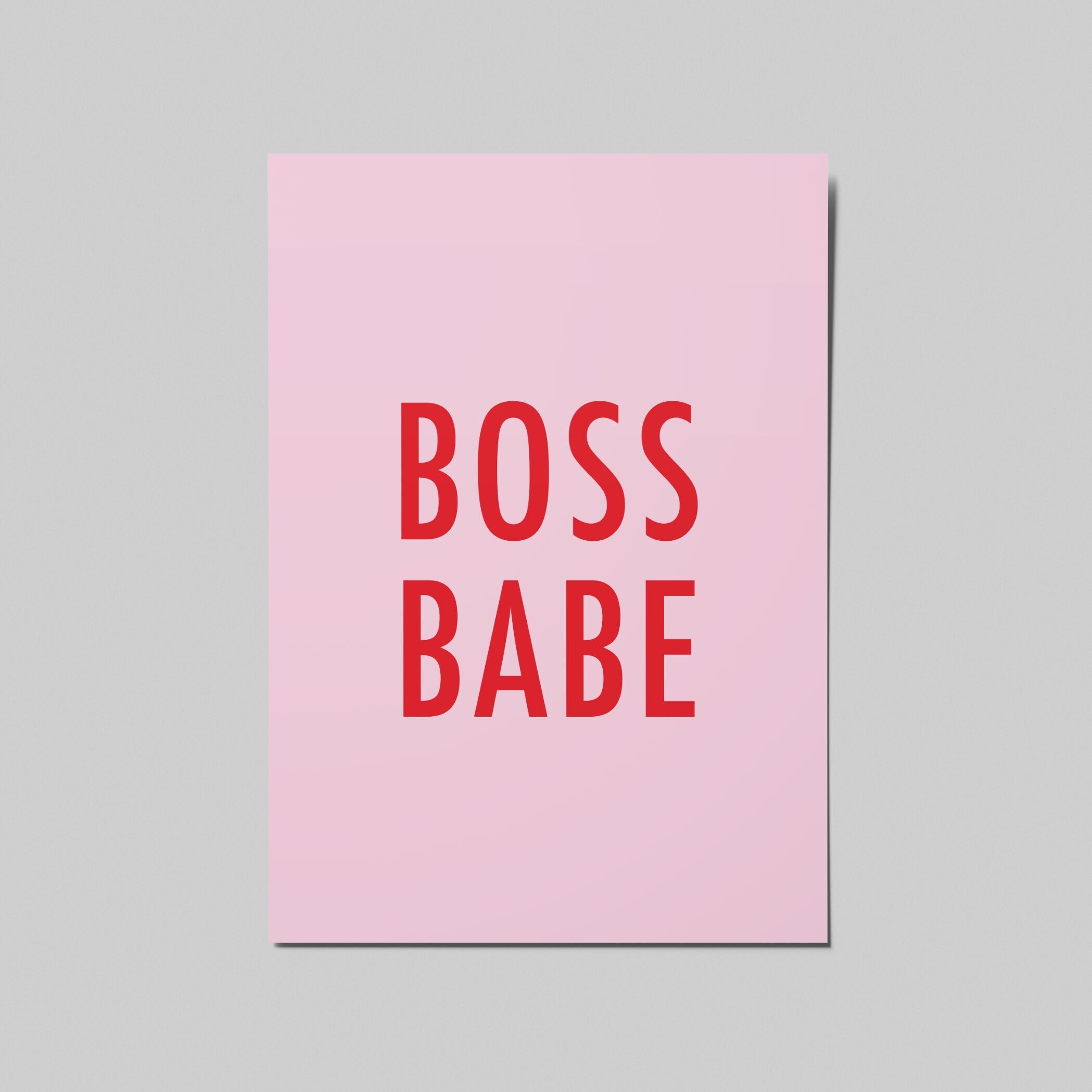 Postcard A6 BOSS BABE