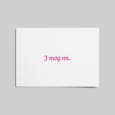 Carte postale A6 j'aime mi.