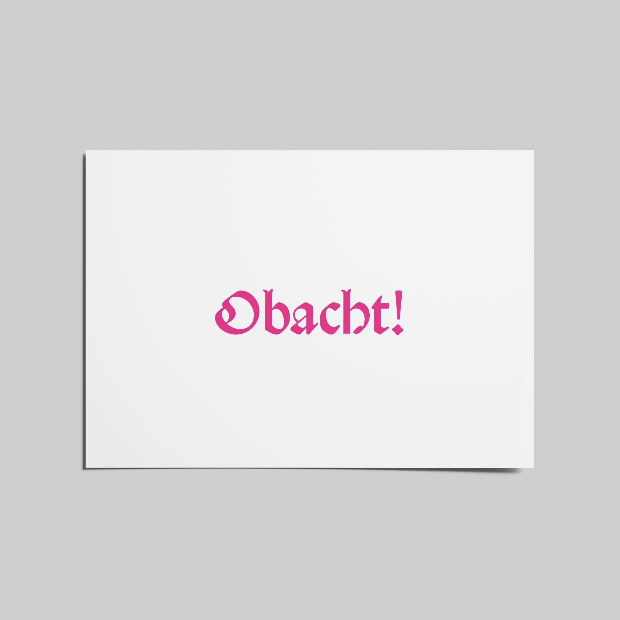 Postcard A6 Attention!