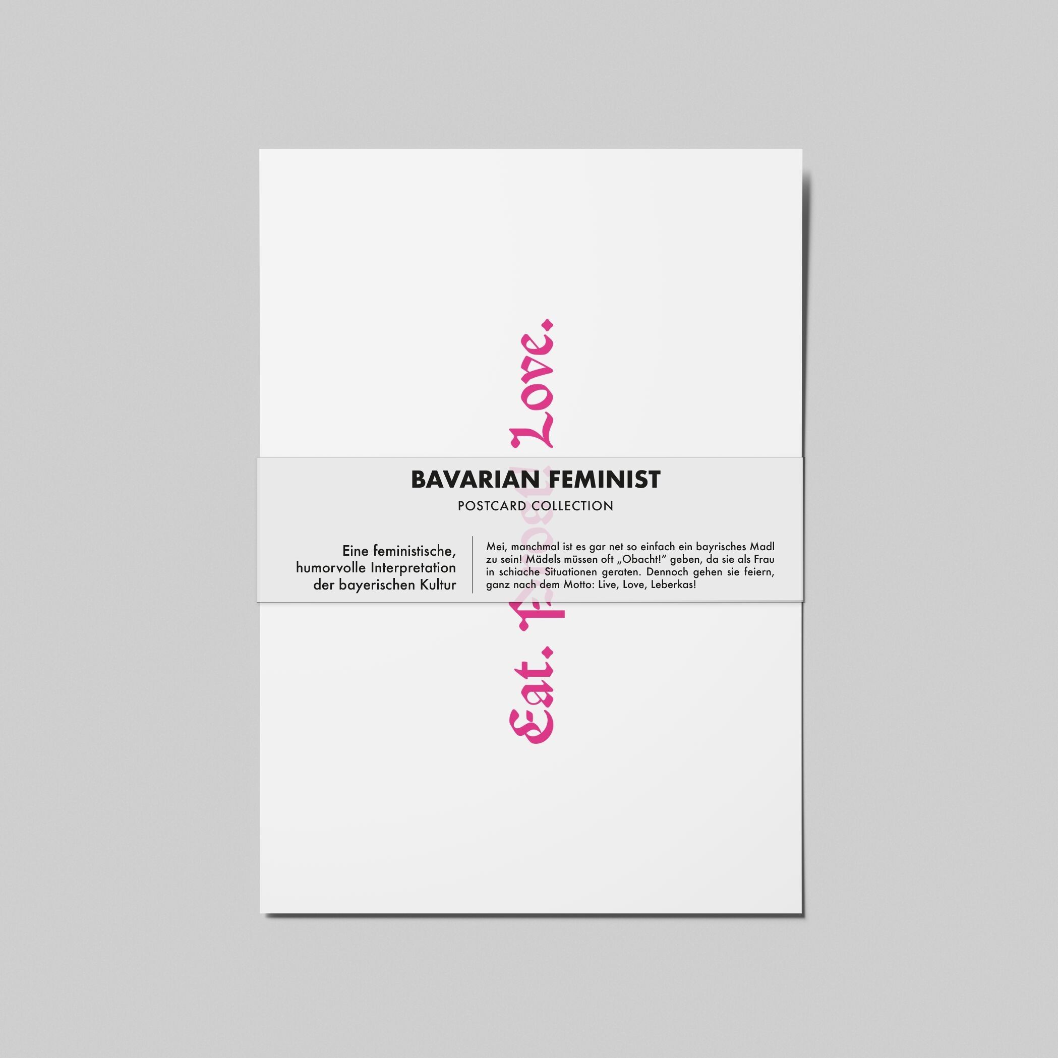 Bavarian Feminist Postcard Collection (set of 5)