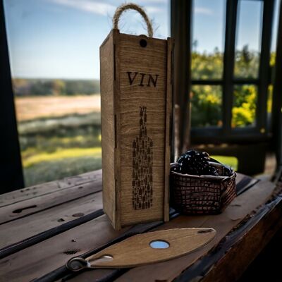 Caja de vino con cuerda "Botella"