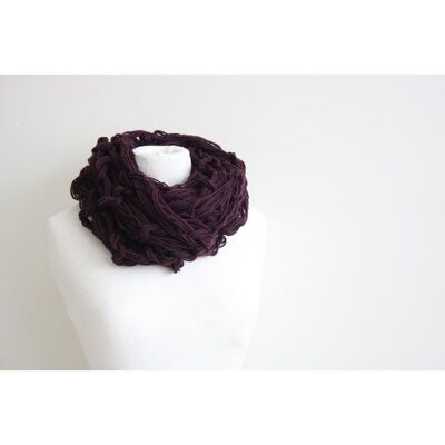 Foulard infini violet - acrylique