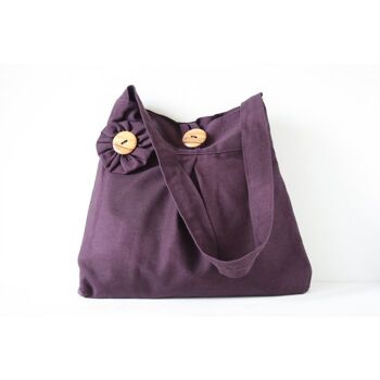 sac à bandoulière violet 1