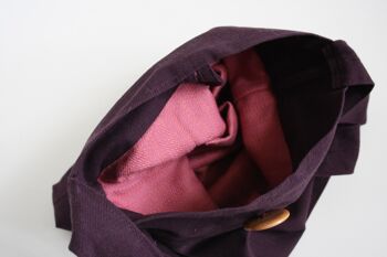 sac à bandoulière violet 4