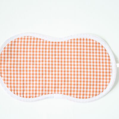 Plaids slaapmasker - orange