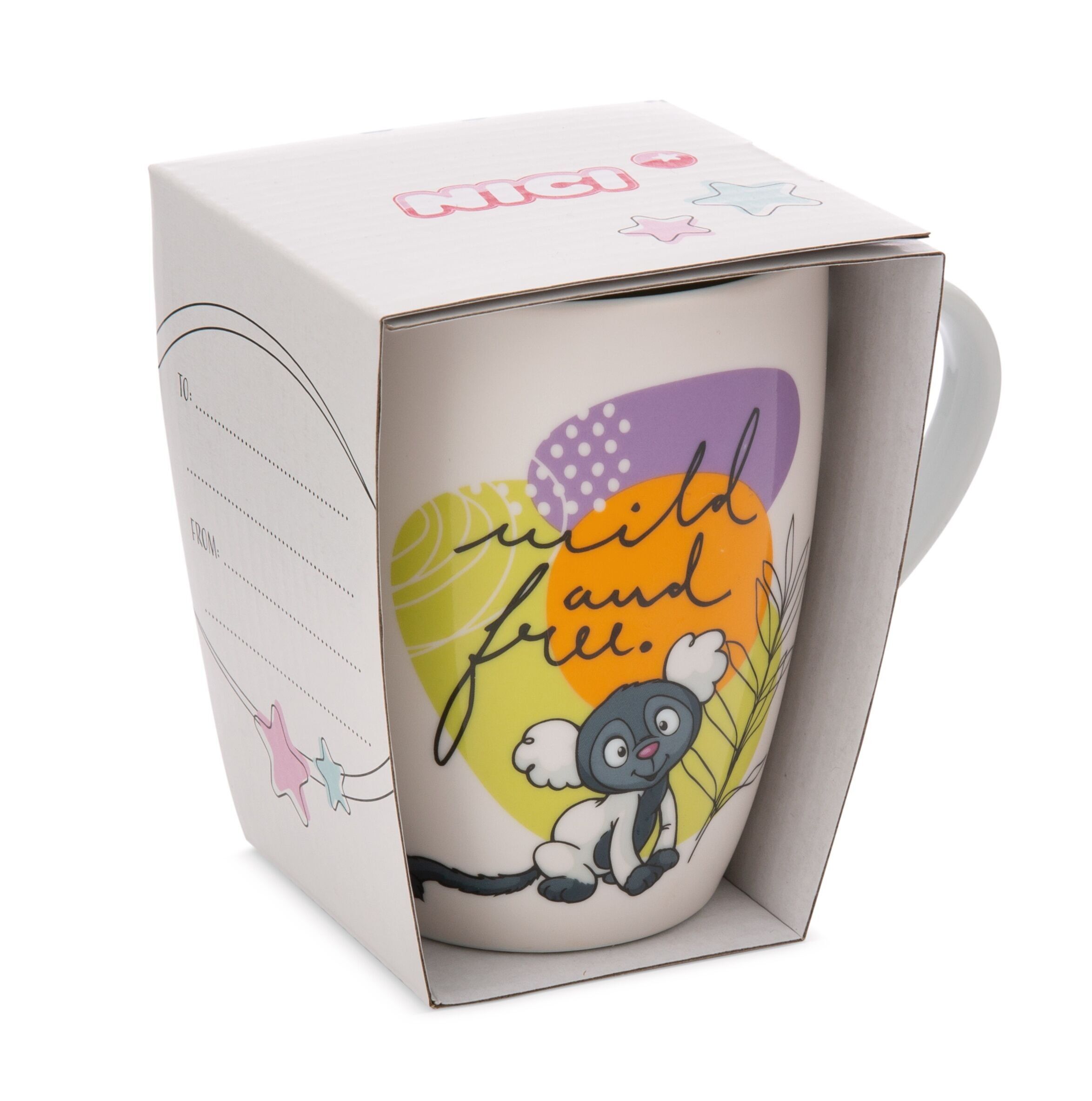 Tasse Luchs & Lemur 310ml 8x10cm mit Banderole