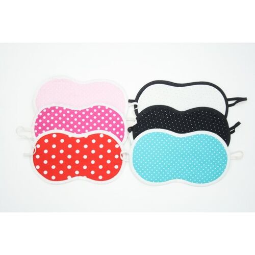 Polkadots slaapmasker - black