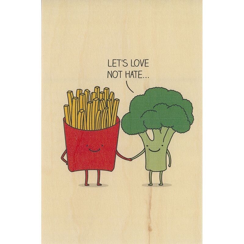 Holzkarte - Grüße 3MO Hass