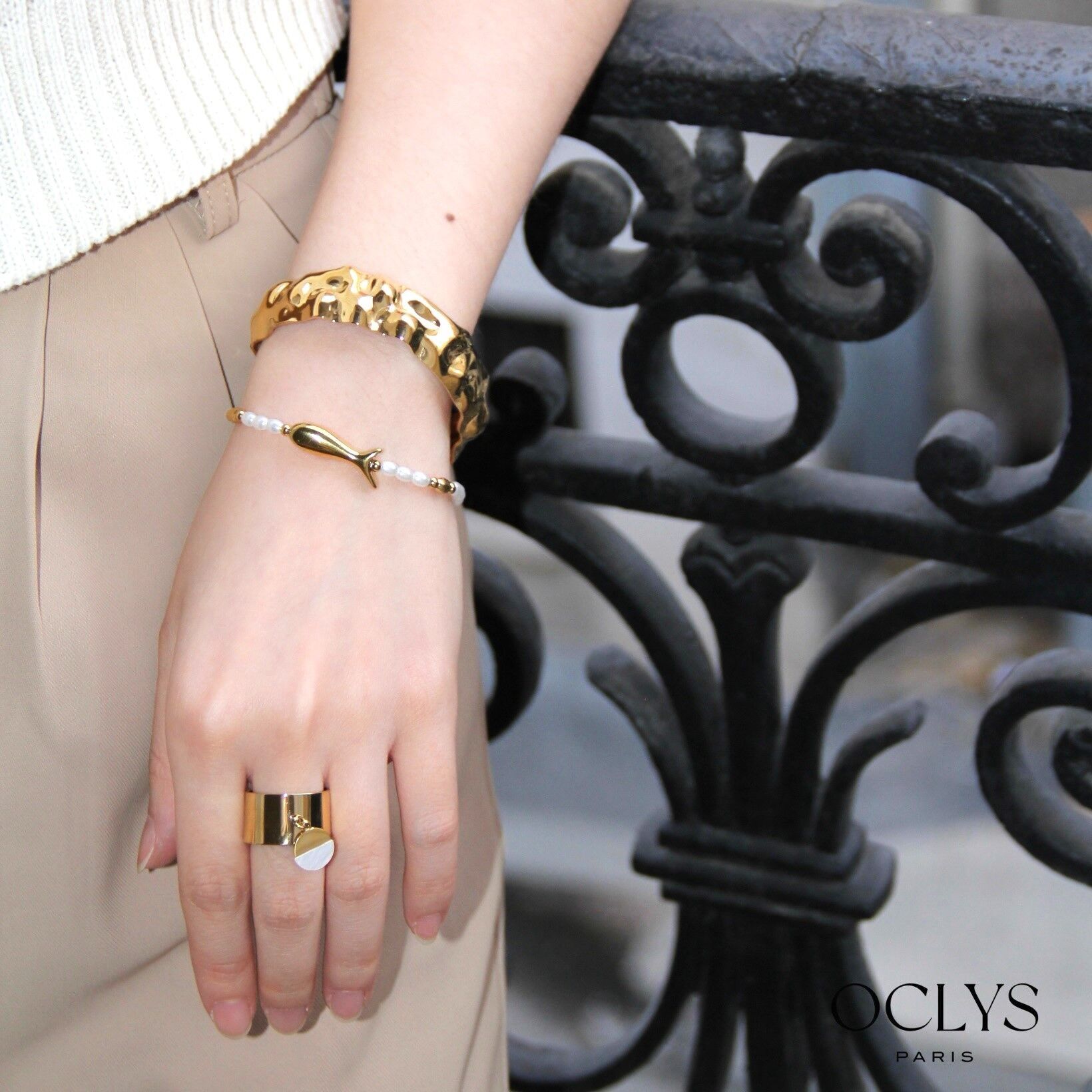 Bracciale in acciaio inossidabile con pesce Yuri