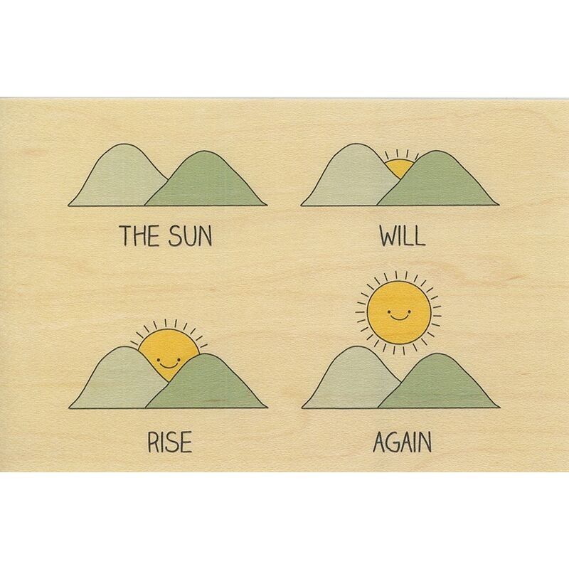 Holzkarte - Grüße 3MO Aufstieg