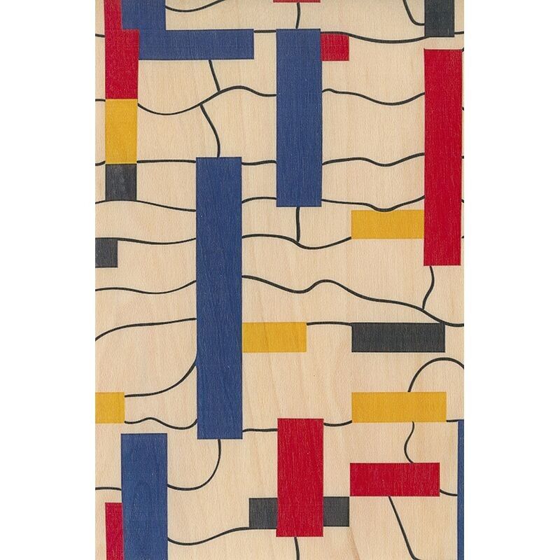 Holzkarte - Mondrianesque AI