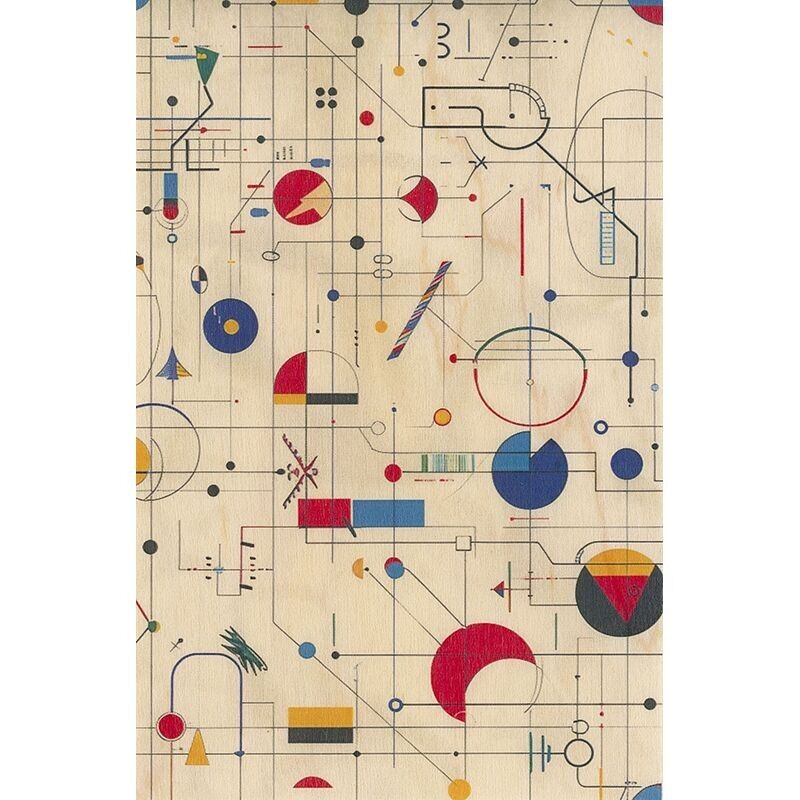 Holzkarte – KI-Planeten