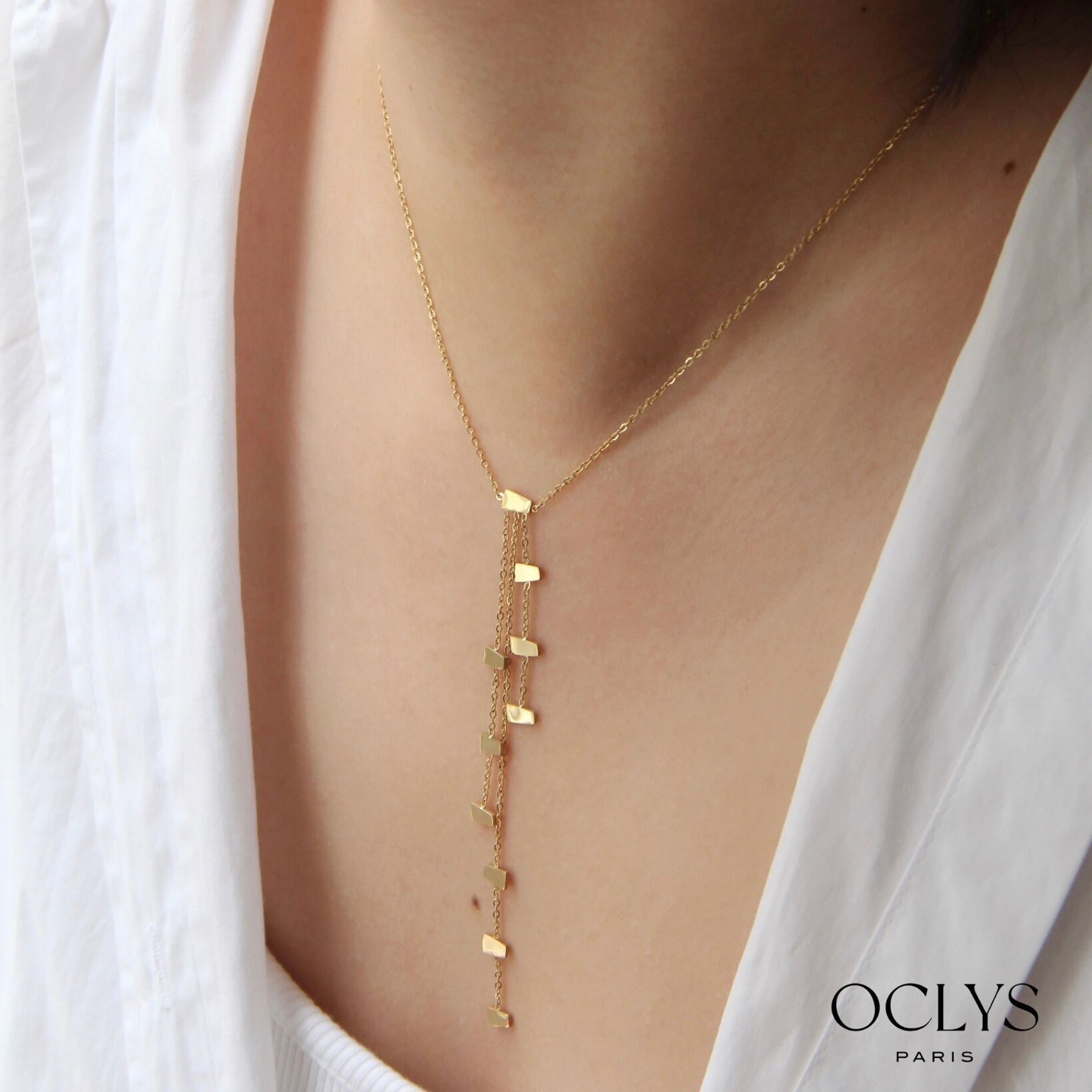 Collier Y acier inoxydable Lydia