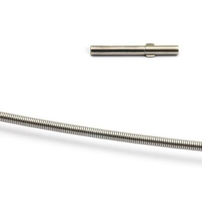 Collar espiral de acero inoxidable 1,4mm 42cm