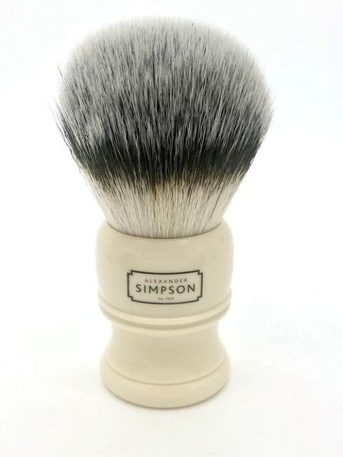 Alexander Simpson Est. 1919 Trafalgar T3 Synthetic Fibre Shaving Brush faux Ivory