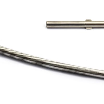 Collier spirale en acier inoxydable 2mm 40cm