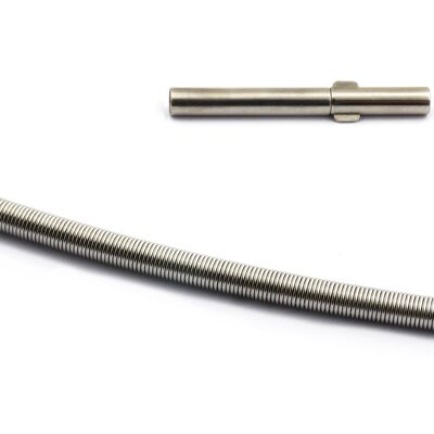 Collier spirale en acier inoxydable 2mm 42cm