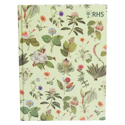 RHS The Royal Horticultural Society Skizzenbuch mit festem Einband, 160 Seiten (110 g/m²), Blumenmuster, A5, mehrfarbig, zum Skizzieren, Zeichnen, Scrapbooking, Notizen, Ideen, Malen, Acryl, Aquarell
