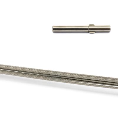 Collana Cable collana in acciaio inossidabile 0,5mm fili:5 42cm