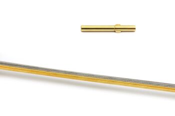 Collier en acier inoxydable bicolore Cable collier 0,5mm brins:5 40cm