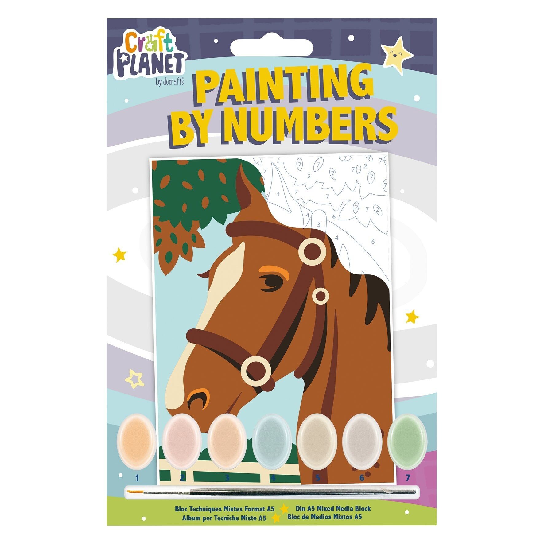 Kit Craft Planet Mini Paint By Numbers - Cavallo