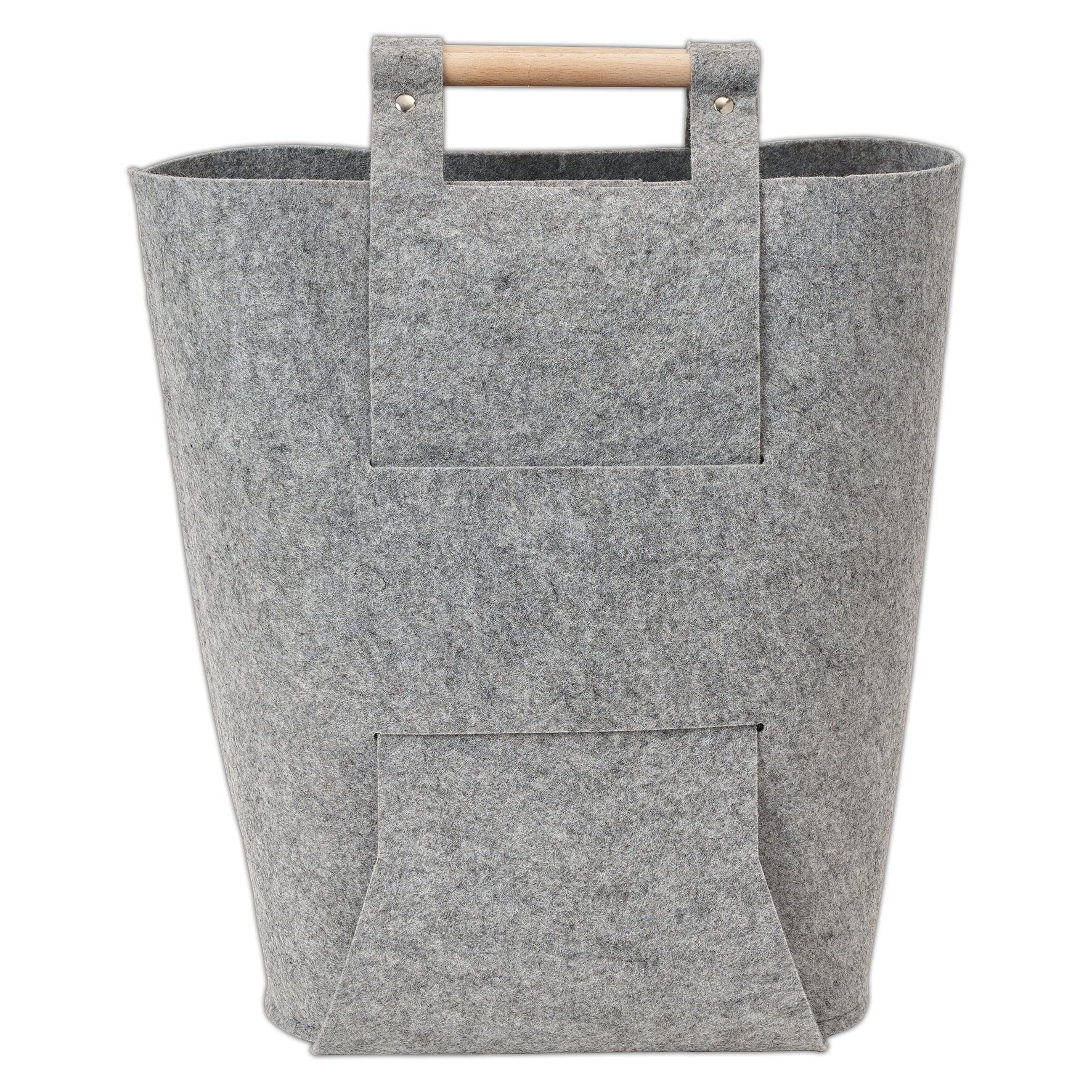 Papermania Basteltasche aus Filz, grau, 43 x 39 cm, Zubehör für die Kartenherstellung und Scrapbooking, Basteldekorationen für Erwachsene und Kinder, perfekt für Bastelprojekte zu Hause