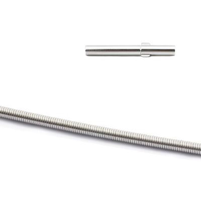 Argento 935 Collana Spirale 1,4mm 45cm
