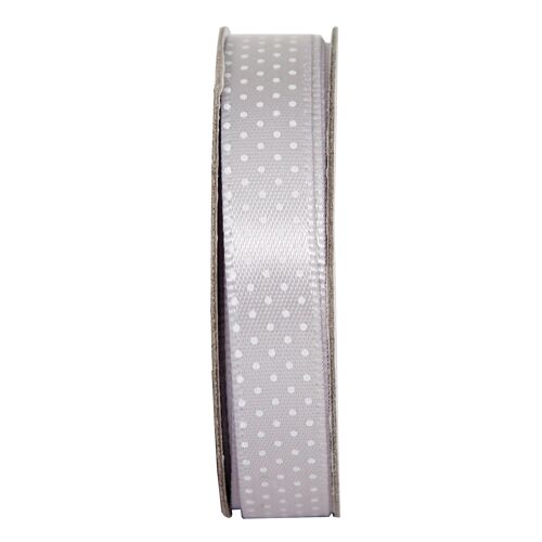 Anita's 3m Spotted Soft Silver Coloured Ribbon, Ideal Fabric For Crafting, Gift Wrapping, Hair, Sewing, And Curling For Balloons And Gifts, Ribbons Are A Great Craft Item To Have In Craft Stash