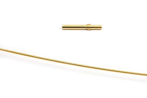 Gold Au750 Spiral necklace 0,8mm 40cm