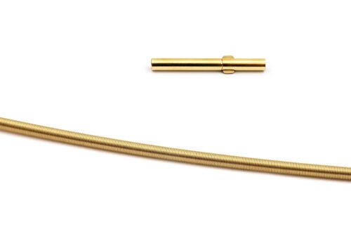 Gold Au750 Spiral necklace 1,4mm 40cm