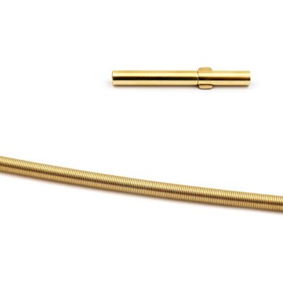 Collana a spirale in oro Au750 1,4mm 40cm