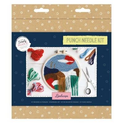 Kit de agujas perforadoras Simply Make, paisaje, kit de manualidades único