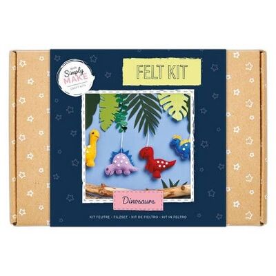 Simplemente haga dinosaurios de fieltro, kit para hacer manualidades de fieltro para adultos y niños mayores, haga hermosas decoraciones para su hogar, accesorios de cocina, manualidades de fieltro, un gran regalo, pasatiempos ideales