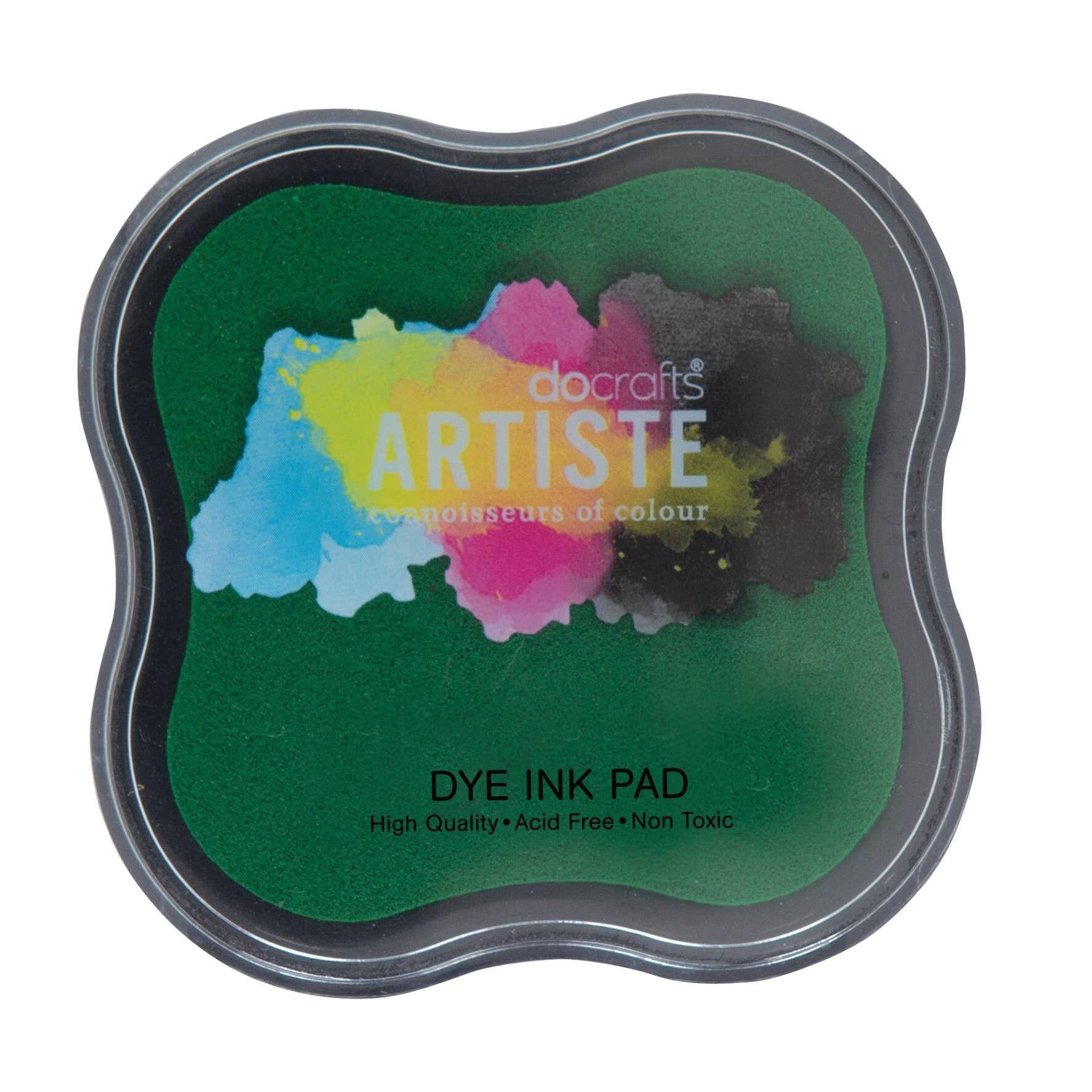 Tampone di inchiostro Artiste Dye, Verde, Tampone singolo, Tamponi di inchiostro per timbrare su carte e cartoncini colorati, Perfetto per progetti fai da te artigianali, Tampone di inchiostro per timbri per creare cartoline, arte e idee