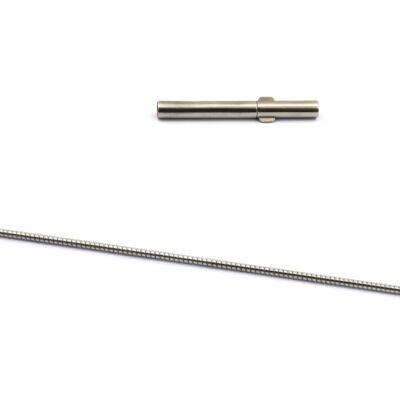 Collana Omega in acciaio inossidabile 0,5mm 40cm