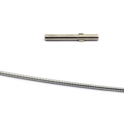 Stainless steel Omega necklace 0,8mm 40cm
