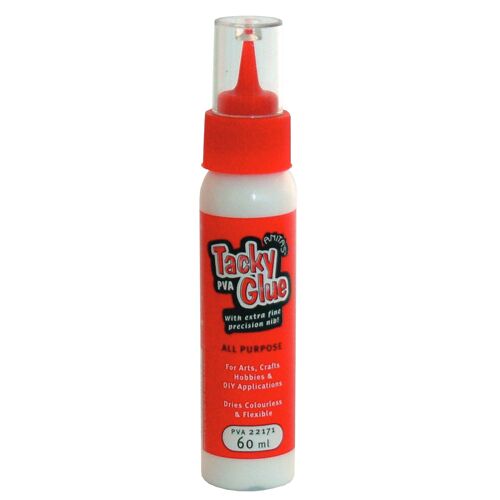 Anita's Tacky Poly Vinyl, PVA Craft Glue, 240ml, Ideal For Paper Crafting, All-Purpose Adhesive With Strong Tack, For Wood, Paper, Card, Leather, Foam, Fabric, Use For Making Slime, Dries Clear