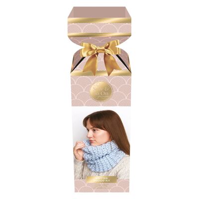 Kit per cucire e così via per lavorare a maglia Kit artigianale per realizzare snood, ideale per principianti ed esperti per creare il proprio snood, set regalo ideale per principianti per adulti e bambini più grandi, seguire modelli per creare oggetti artigianali