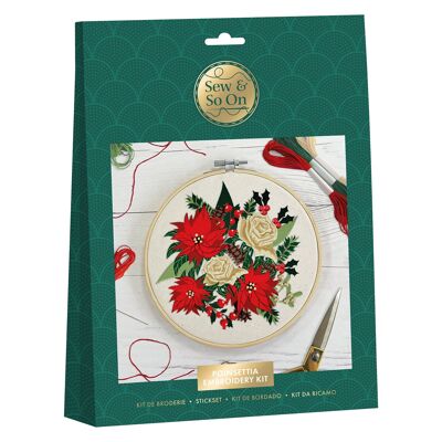 Kit artigianale da ricamo per cucire e così via, stelle di Natale di Natale include tutti gli accessori artigianali necessari Kit artigianali fai da te ideali per adulti e bambini più grandi, è un fantastico regalo artistico artigianale, da utilizzare per decorazioni natalizie per la casa