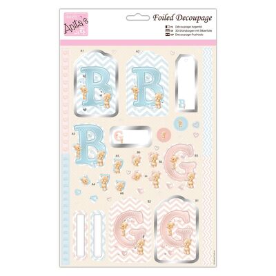 Anita's A4 It's A... Decoupage Sheet, Accessories Supplies For Craft, Paper Craft, Scrapbooking, Card Making, Origami, Ideal for Adult Craft, Adds Textured Pattern To Craft Projects