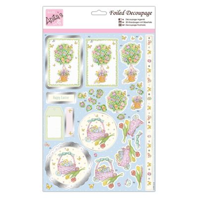 Feuille de découpage colorée A4 Egg Hunt d'Anita, fournitures d'accessoires pour l'artisanat, l'artisanat en papier, le scrapbooking, la fabrication de cartes, l'origami, idéale pour l'artisanat pour adultes, ajoute un motif texturé aux projets d'artisanat